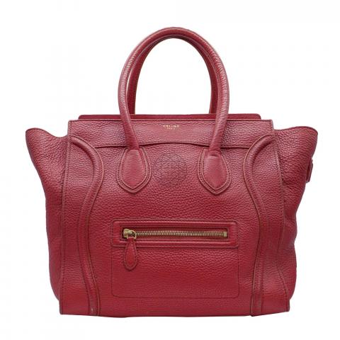 Celine mini luggage best sale red